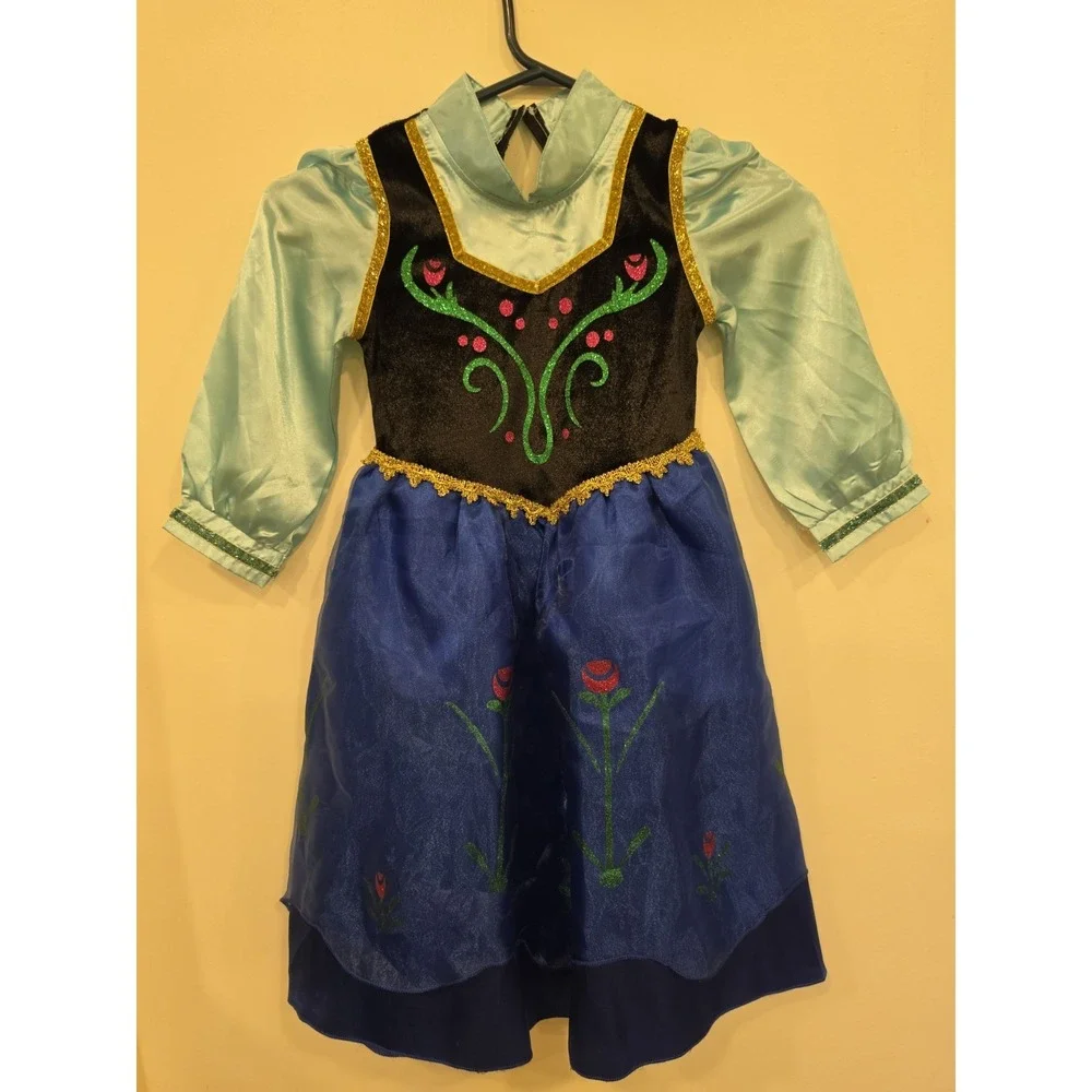 Anna Frozen Costume Menasurements In Photos Halloween Kids Dress Up Disney